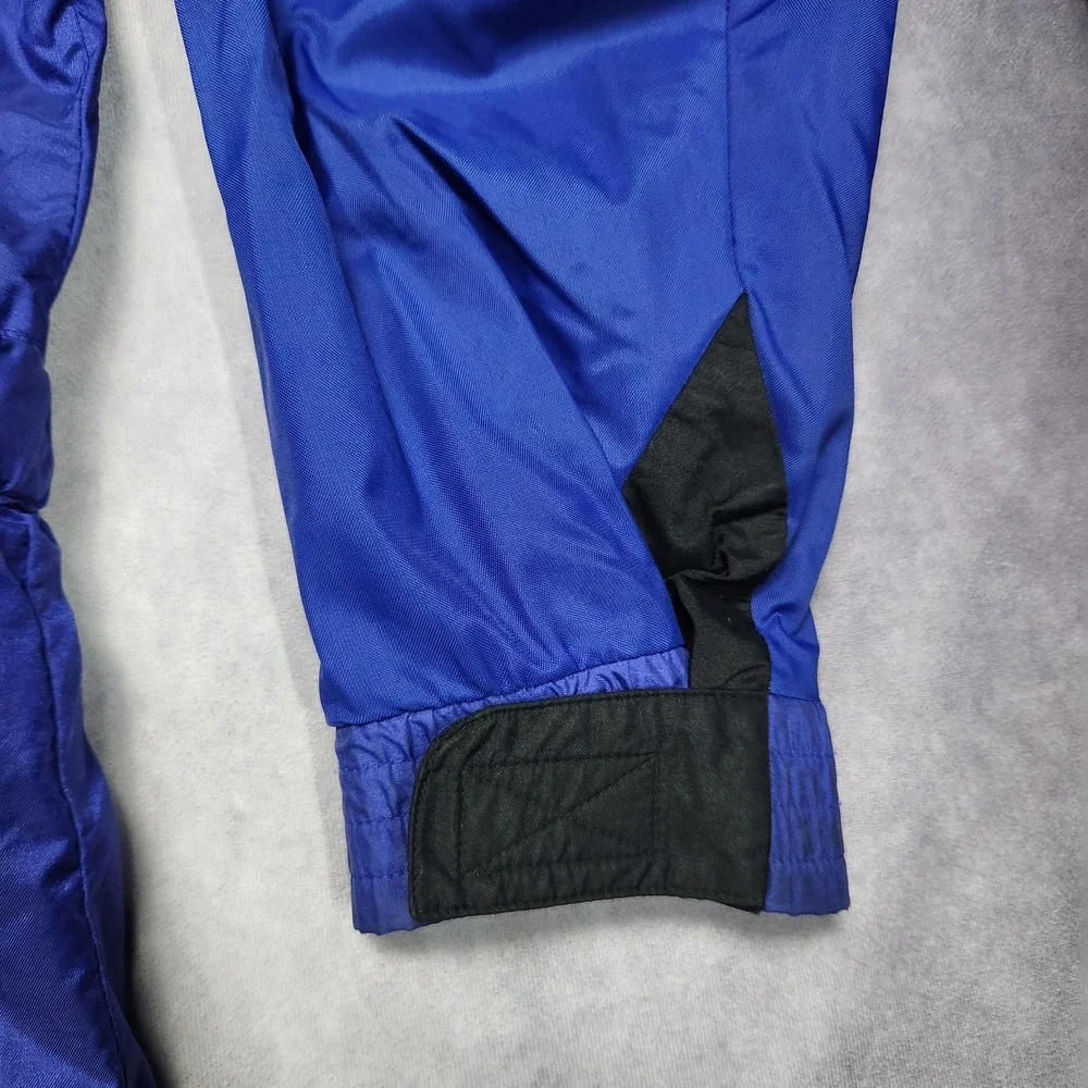 Mountain Goat Vintage Mens L‎ Jacket Blue Teal Color Block Hooded Windbreaker